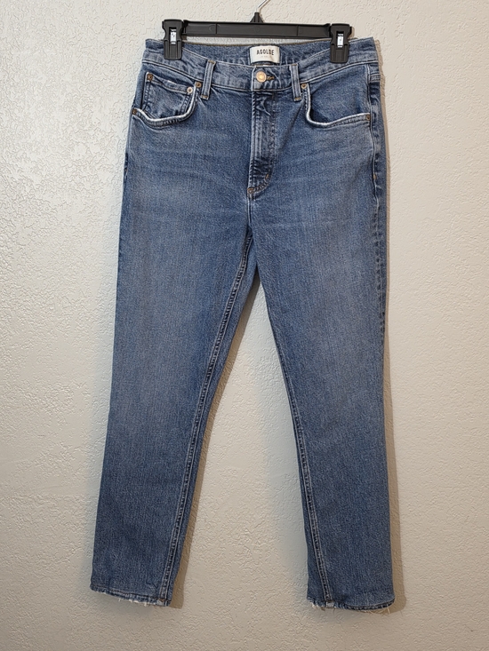 Agolde Denim - Agolde Willow Mid Rise Slim Straight Jeans Womens 27 Medium Wash (ALTERED)